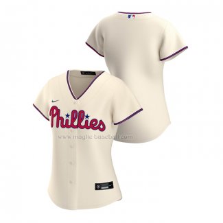 Maglia Baseball Donna Philadelphia Phillies Replica Alternato 2020 Crema