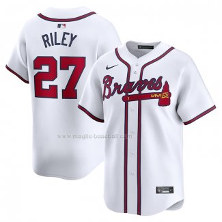 Maglia Baseball Uomo Atlanta Braves Austin Riley Home Limited Bianco