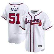 Maglia Baseball Uomo Atlanta Braves Chris Sale Home Limited Bianco