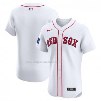 Maglia Baseball Uomo Boston Red Sox Elite Home Bianco