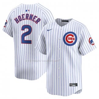 Maglia Baseball Uomo Chicago Cubs Nico Hoerner Home Limited Bianco