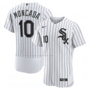 Maglia Baseball Uomo Chicago White Sox Yoan Moncada Home Autentico Bianco