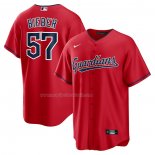 Maglia Baseball Uomo Cleveland Guardians Shane Bieber Alternato Replica Rosso