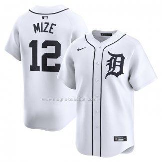 Maglia Baseball Uomo Detroit Tigers Casey Mize Home Limited Bianco