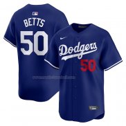 Maglia Baseball Uomo Los Angeles Dodgers Mookie Betts Alternato Limited Blu