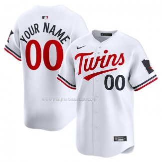 Maglia Baseball Uomo Minnesota Twins Home Limited Personalizzate Bianco