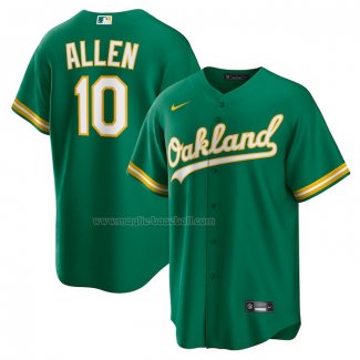 Maglia Baseball Uomo Oakland Athletics Nick Allen Alternato Replica Verde