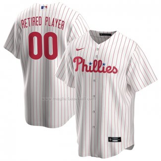 Maglia Baseball Uomo Philadelphia Phillies Home Pick-A-Player Retired Roster Replica Bianco