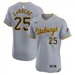 Maglia Baseball Uomo Pittsburgh Pirates Adam Laroche Road Elite Grigio