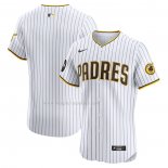 Maglia Baseball Uomo San Diego Padres Home Elite Patch Bianco