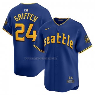 Maglia Baseball Uomo Seattle Mariners Ken Griffey JR. City Connect Retired Blu