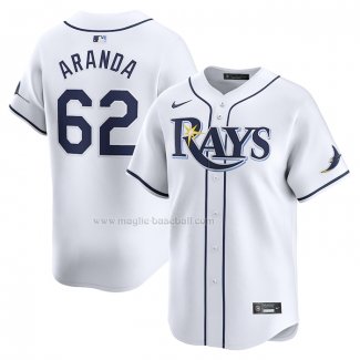 Maglia Baseball Uomo Tampa Bay Rays Jonathan Aranda Home Limited Bianco