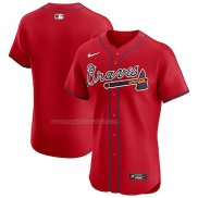 Maglia Baseball Uomo Atlanta Braves Alternato Elite Rosso