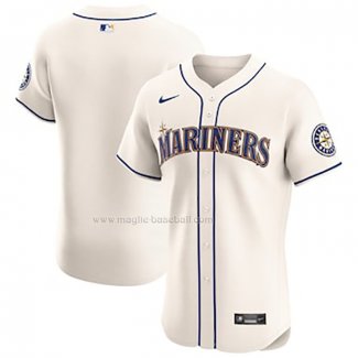 Maglia Baseball Uomo Seattle Mariners Alternato Home Elite Bianco