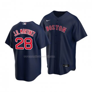 Maglia Baseball Bambino Boston Red Sox J.D. Martinez Replica Alternato 2020 Blu