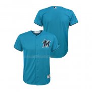 Maglia Baseball Bambino Miami Marlins Cool Base Alternato Blu