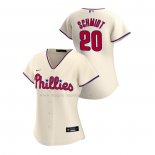 Maglia Baseball Donna Philadelphia Phillies Mike Schmidt Replica Alternato 2020 Crema