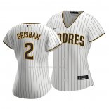 Maglia Baseball Donna San Diego Padres Trent Grigioham Replica Home Bianco