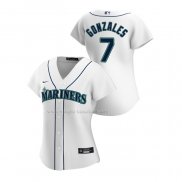 Maglia Baseball Donna Seattle Mariners Marco Gonzales Replica Home 2020 Bianco