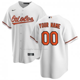 Maglia Baseball Uomo Baltimore Orioles Home Replica Personalizzate Bianco