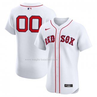 Maglia Baseball Uomo Boston Red Sox Home Elite Personalizzate Bianco