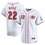 Maglia Baseball Uomo Cincinnati Reds Luke Maile Home Limited Bianco