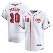 Maglia Baseball Uomo Cincinnati Reds Will Benson Home Limited Bianco