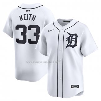 Maglia Baseball Uomo Detroit Tigers Colt Keith Home Limited Bianco