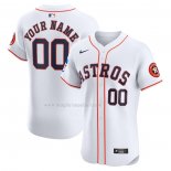 Maglia Baseball Uomo Houston Astros Elite Home Personalizzate Bianco