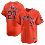 Maglia Baseball Uomo Houston Astros Jose Altuve Alternato Limited Arancione