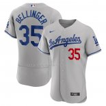 Maglia Baseball Uomo Los Angeles Dodgers Cody Bellinger Road Autentico Grigio