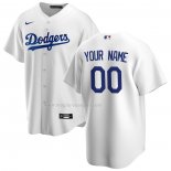 Maglia Baseball Uomo Los Angeles Dodgers Home Replica Personalizzate Bianco