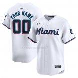 Maglia Baseball Uomo Miami Marlins Home Limited Personalizzate Bianco