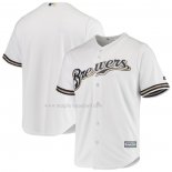 Maglia Baseball Uomo Milwaukee Brewers Majestic Home Cool Base Bianco