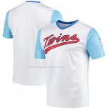 Maglia Baseball Uomo Minnesota Twins Cooperstown Collection Wordmark V-neck Bianco