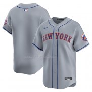 Maglia Baseball Uomo New York Mets Away Limited Grigio