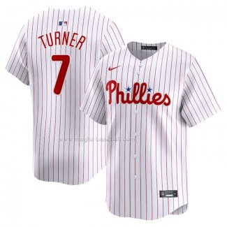 Maglia Baseball Uomo Philadelphia Phillies Trea Turner Home Limited Bianco