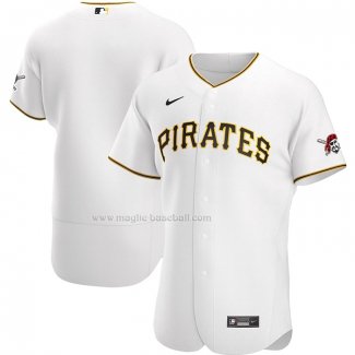 Maglia Baseball Uomo Pittsburgh Pirates Home Autentico Bianco