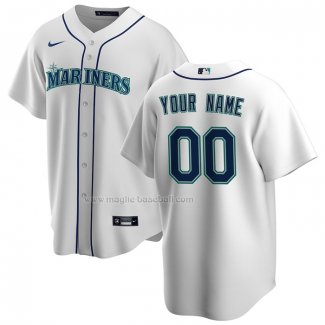 Maglia Baseball Uomo Seattle Mariners Home Replica Personalizzate Bianco