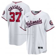 Maglia Baseball Uomo Washington Nationals Stephen Strasburg Home Replica Bianco