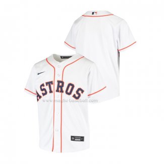 Maglia Baseball Bambino Houston Astros Replica Home Bianco