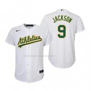 Maglia Baseball Bambino Oakland Athletics Reggie Jackson Replica Home Bianco