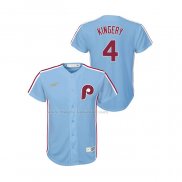 Maglia Baseball Bambino Philadelphia Phillies Scott Kingery Cooperstown Collection Road Blu