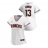 Maglia Baseball Donna Arizona Diamondbacks Nick Ahmed Replica Home 2020 Bianco