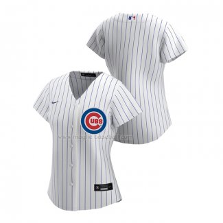 Maglia Baseball Donna Chicago Cubs Replica Home 2020 Bianco