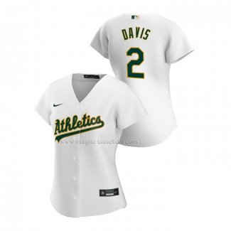 Maglia Baseball Donna Oakland Athletics Khris Davis Replica Home 2020 Bianco