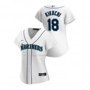 Maglia Baseball Donna Seattle Mariners Yusei Kikuchi Replica Home 2020 Bianco