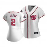 Maglia Baseball Donna Washington Nationals Adam Eaton Home Replica Bianco