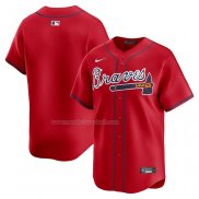 Maglia Baseball Uomo Atlanta Braves Alternato Limited Rosso