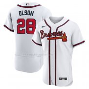 Maglia Baseball Uomo Atlanta Braves Matt Olson Home Autentico Bianco